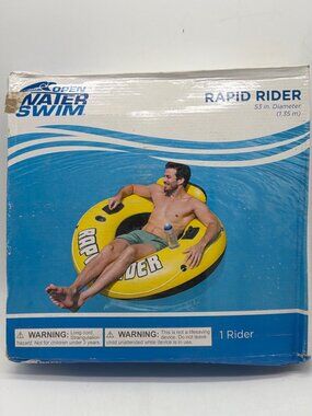 Rapid Rider 53-Inch Inflatable Tube With Handles Cup Holders Mesh Bottom Heavy-D